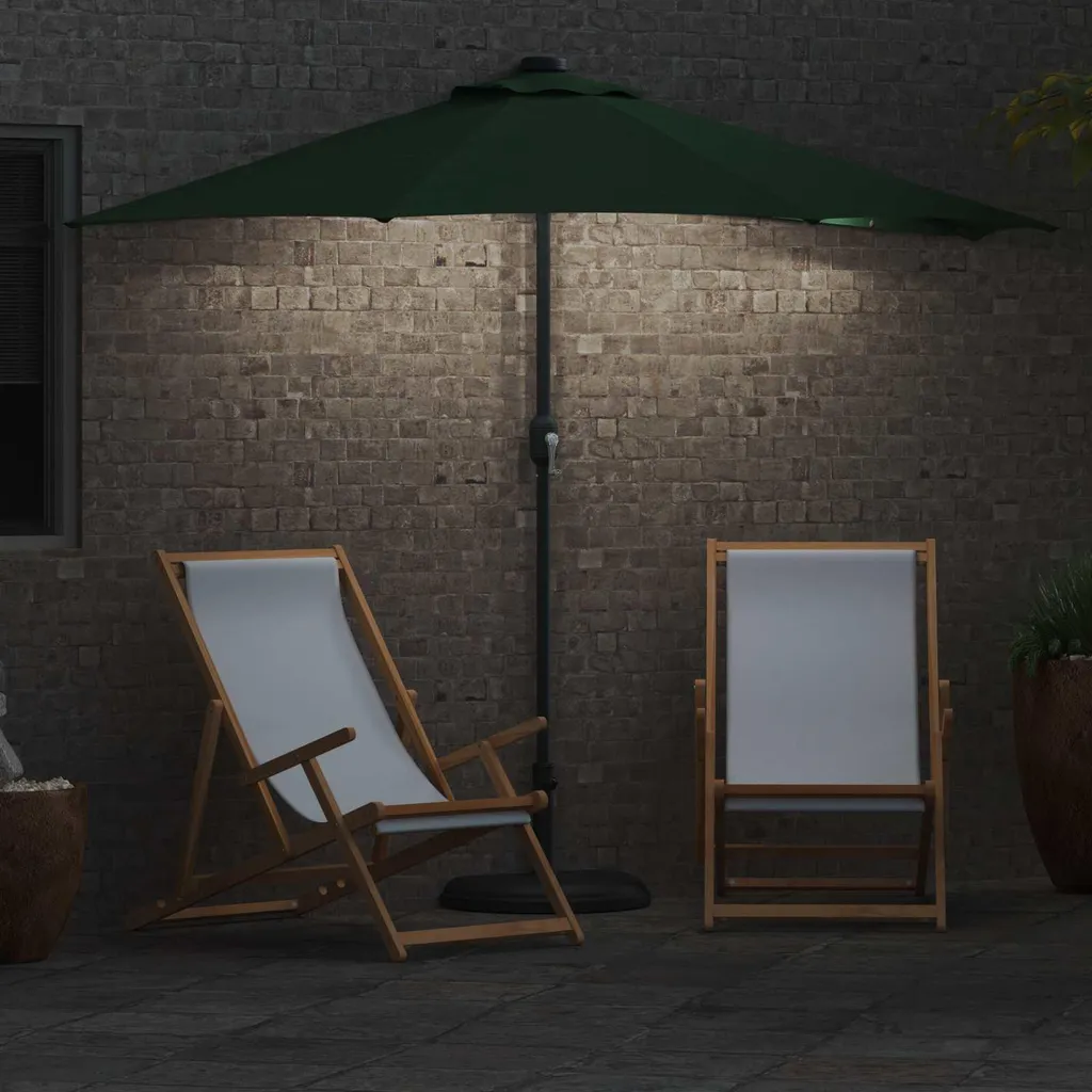vidaXL Ombrellone da Giardino Verde 294x150cm | Arredo Esterno Robusto - 3