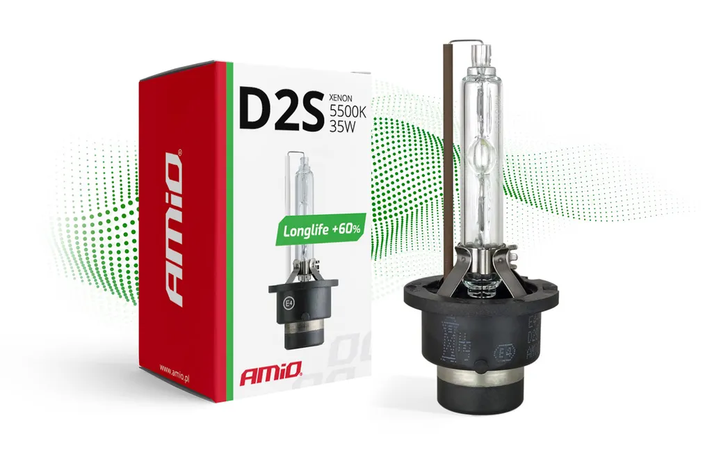 Lampada Xenon D2S 5500K AMiO LUNGA DURATA - Ricambio Professionale HID