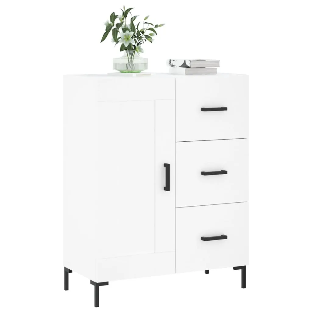vidaXL Credenza 2 Ante Bianca 90cm | Mobile Dispensa e Contenitore - 3