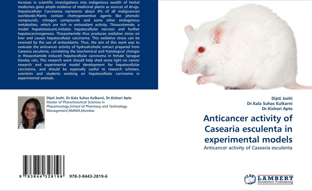 Anticancer activity of Casearia esculenta in experimental models