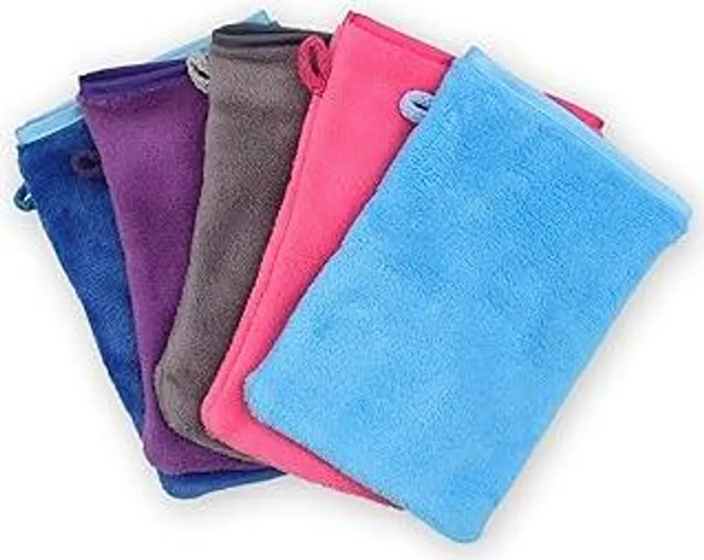 Guanti Viso Professionali in Microfibra 5 Colori per Detersione