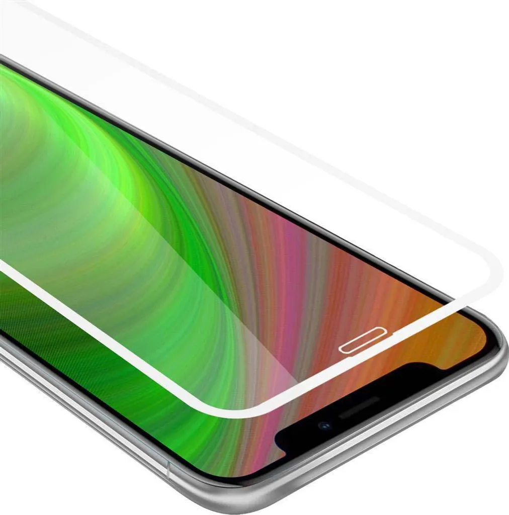 Cadorabo pellicola blindata per Apple iPhone XS MAX pellicola protettiva in bianco a schermo intero vetro temperato di protezione del display