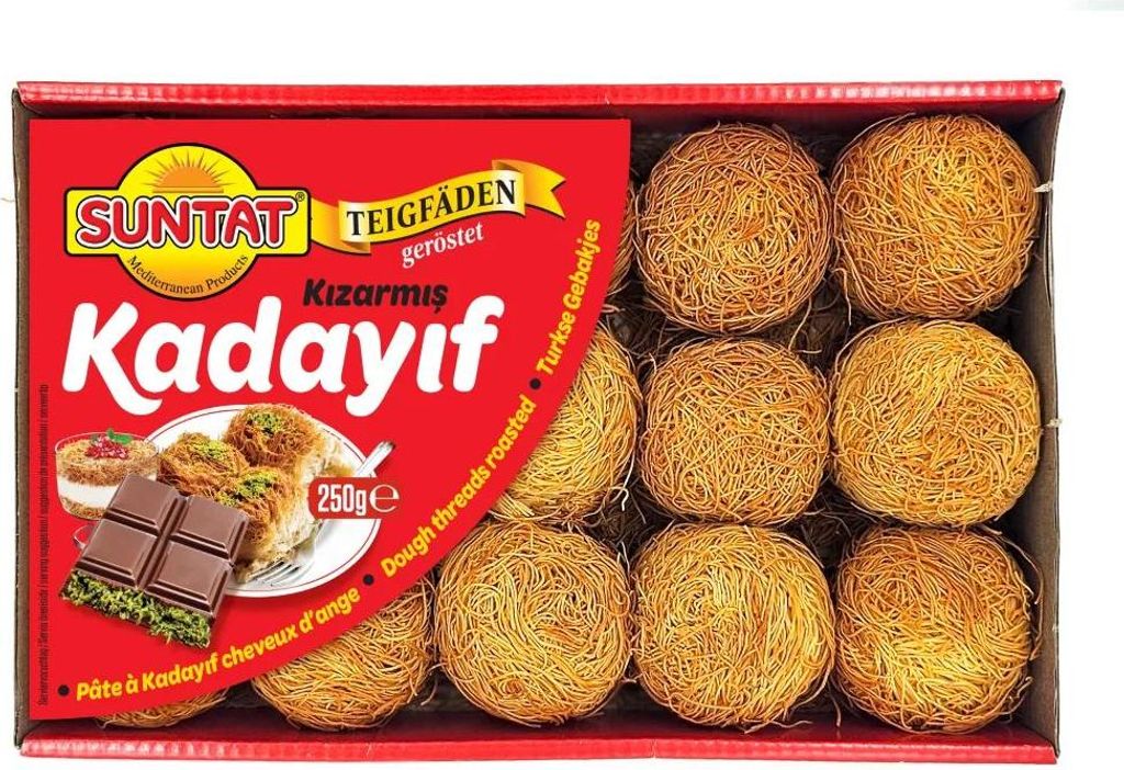 SUNTAT Burma Kadayif Teigfäden geröstet 250g Produktbild 