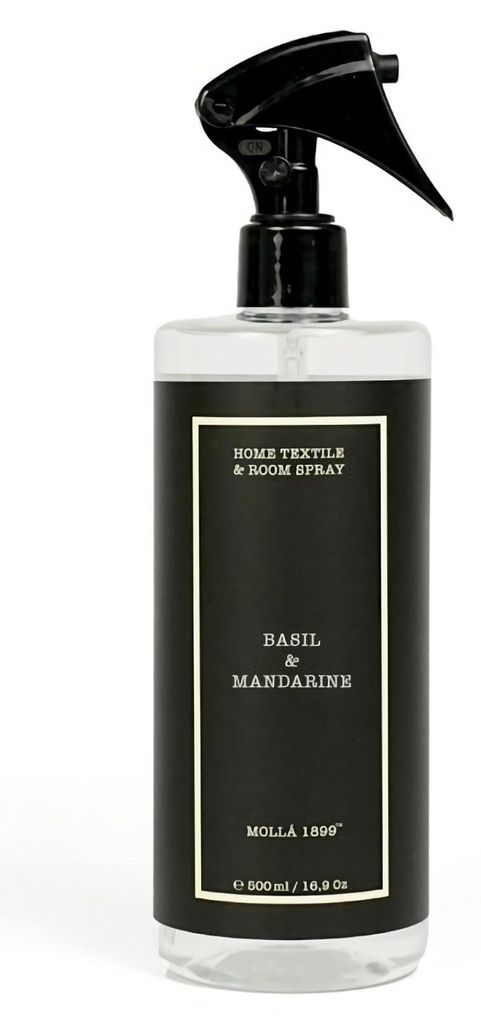 Cereria Molla – Sprühreiniger 2-in-1 für den Haushalt, 500 ml, Duft: Basilikum & Mandarine