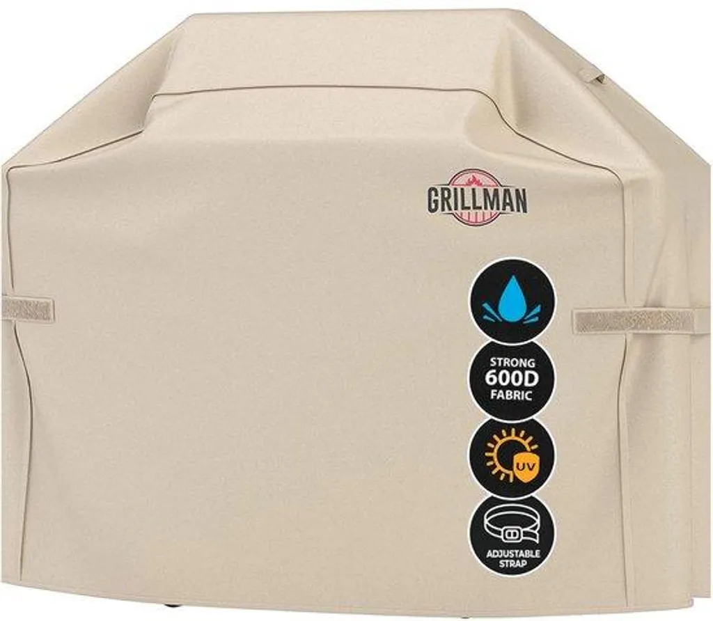 Housse barbecue gaz marron 163x61x122 cm imperméable haute protection
