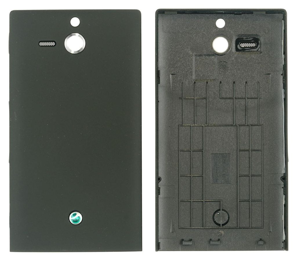 Sony Xperia U Backcover + Kameraglas, Schwarz Produktbild 