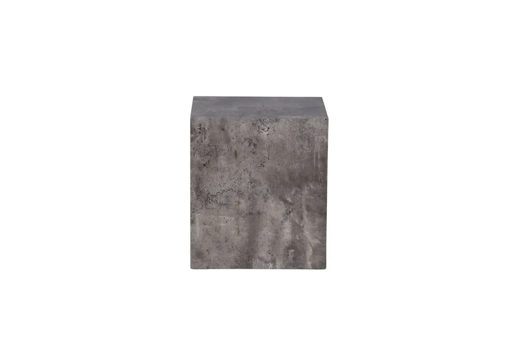 York table d'angle 40x40x45cm gris foncé bout de canapé design chic