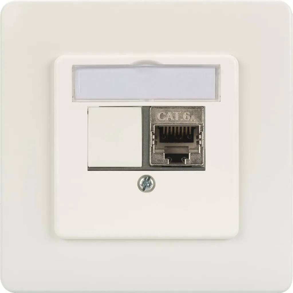 Digitus DN-93832: Supporto Doppia Porta Keystone Bianco per Casa e Ufficio
