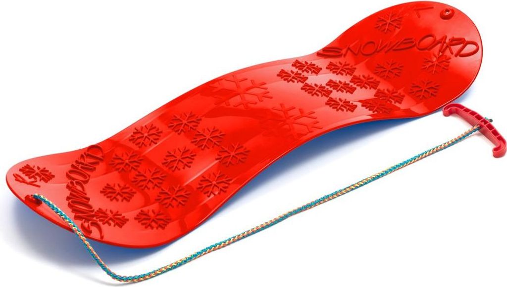 Snowboard 72 cm rot, rutschfest, frostsicher bis -20°C, max. 50 kg