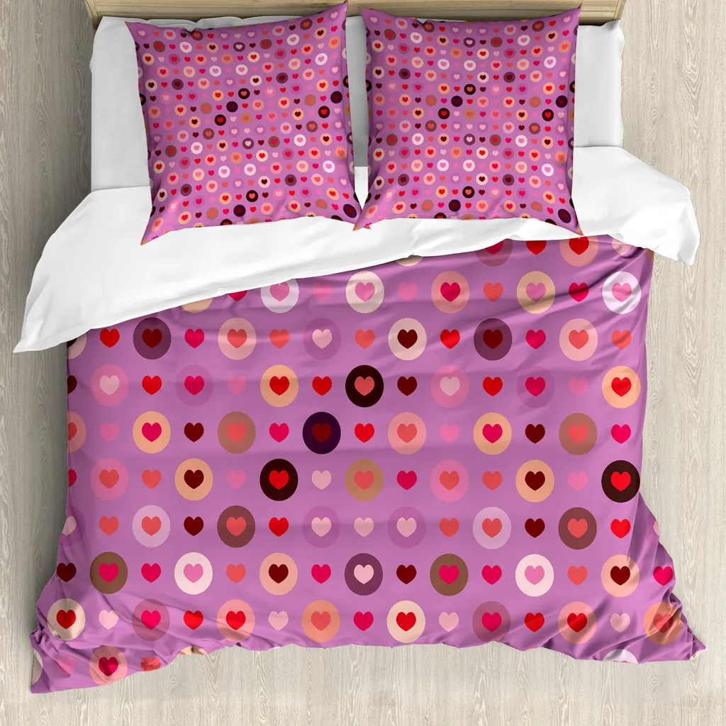 Copripiumino Matrimoniale Fucsia ABAKUHAUS - No Stiro 200x200 cm