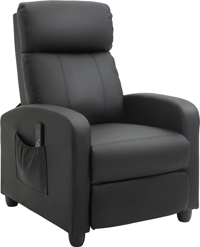 Massagestoel 700-143V90BK, met verstelbare rugleuning, Productafbeelding 