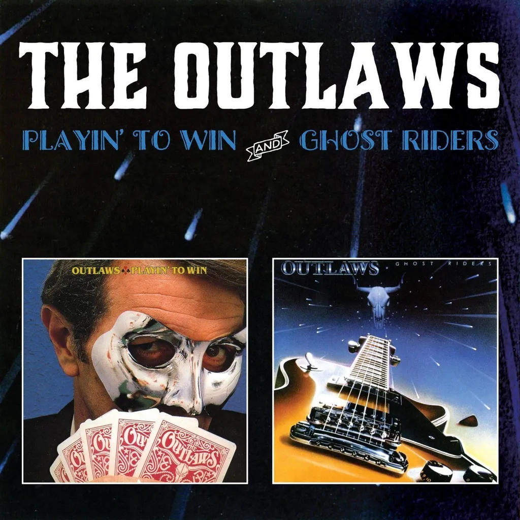 Vinyle Outlaws Playin' To Win Ghost Riders - Album Rock Sudiste Rare