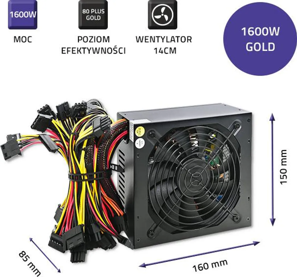 Alimentation modulaire 24V Qoltec 50147 haute performance avec 60W - 5