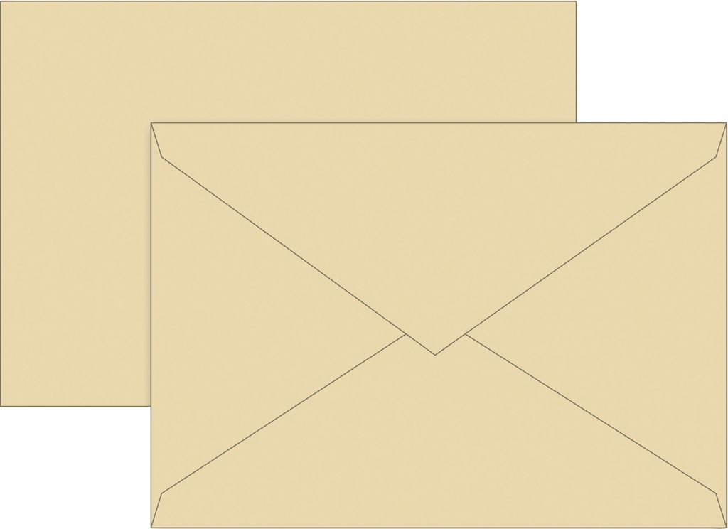 BRUNNEN Briefumschlag B6 80g chamois 10 Stück 105125611