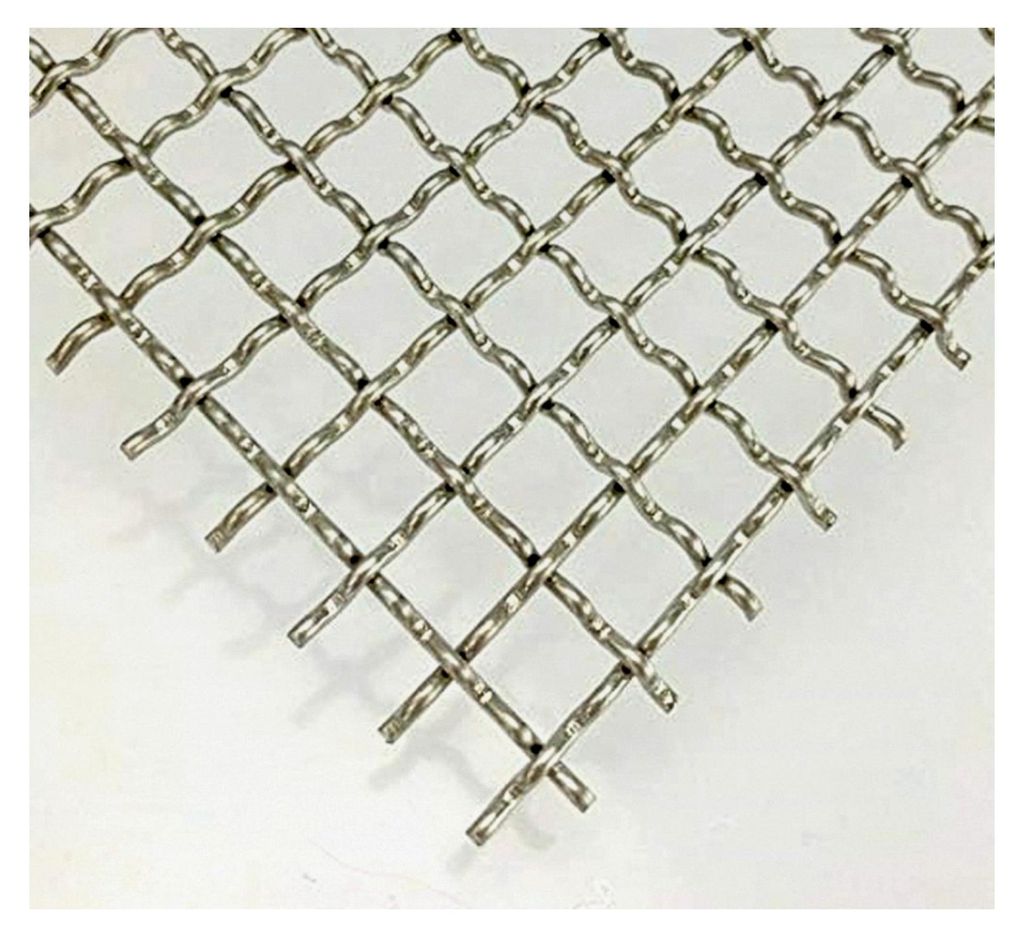 Wellengitter Edelstahl MW 10x10 V2A 2mm - Maßzuschnitt (500 mm x 600 mm)