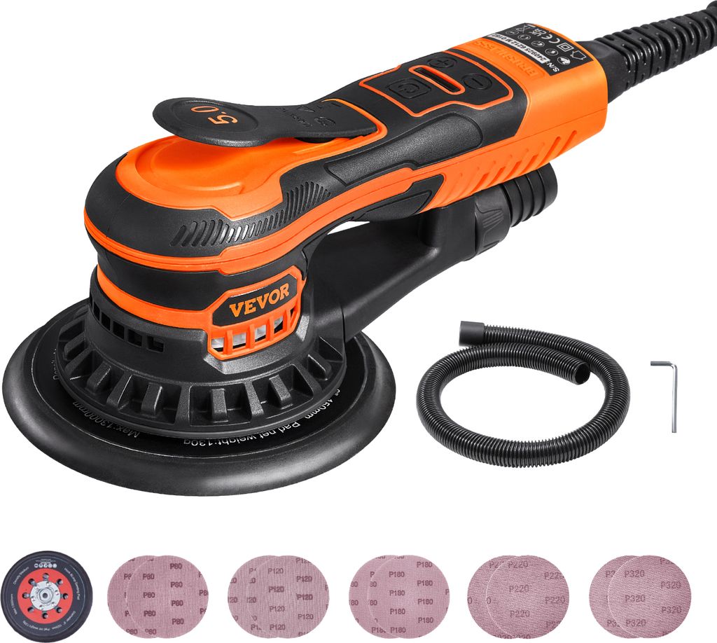 VEVOR Elektro-Zentrifugalpolierer ohne Bürste, 152 mm, 350 Produktbild 