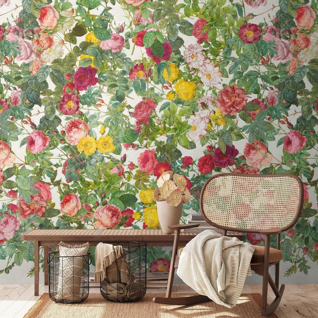 A.S. Creation Livingwalls Fototapete The Wall III 398641 Eine Rolle Ein Motiv 159 x 280 cm Grün Pink Rot