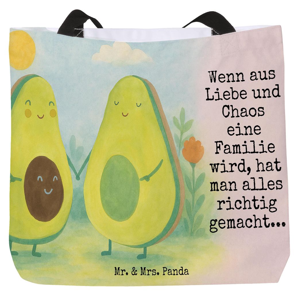 Mr. & Mrs. Panda Reisetasche Avocado Pärchen Design - Weiß - Geschenk, Laptoptasche, Avocados, Alltagstasche, Babyparty, Tasche, Babyshower, Stra...