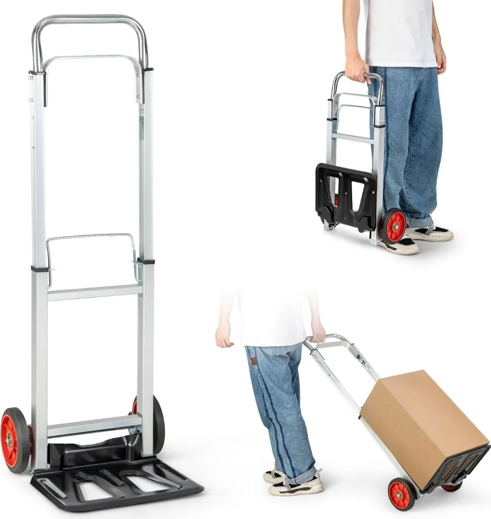 Chariot de manutention pour courses et livraisons pliable charge 100 kg