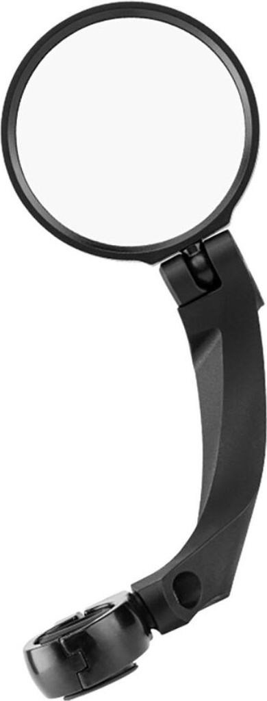 Wozinsky WLR-01I Fahrrad Rückspiegel links 75 x 75 mm 360° drehbar Lenker 20 bis 24 mm Arm 12,5 cm Schwarz