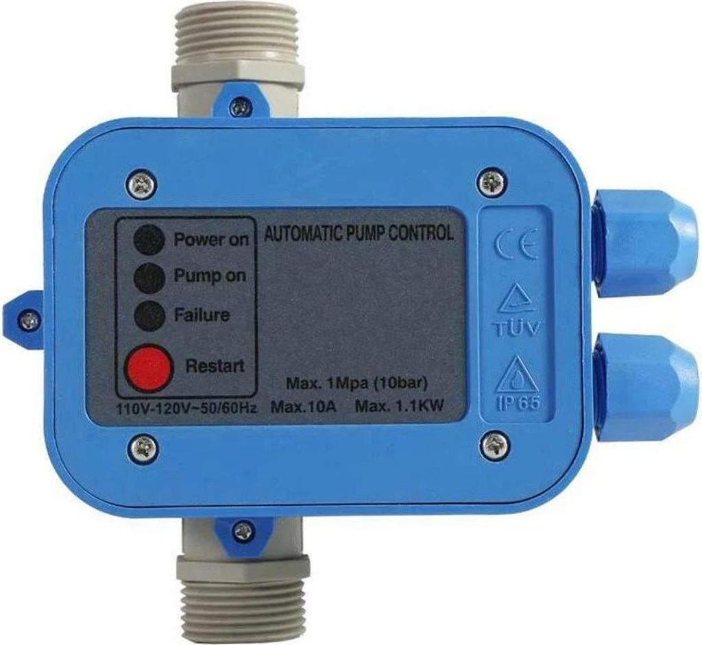 Automatische Pumpensteuerung - SK-1 Presscontrol Druckschalter/Pressostat - Für Hauswasserwerk - Kunststoff - Blau