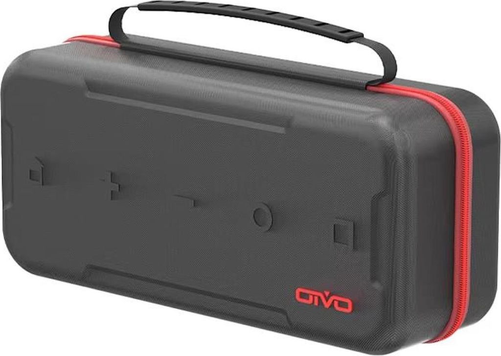 Für Nintendo Switch 2 Tasche mit Ständer Transport Case Schwarz Rot
