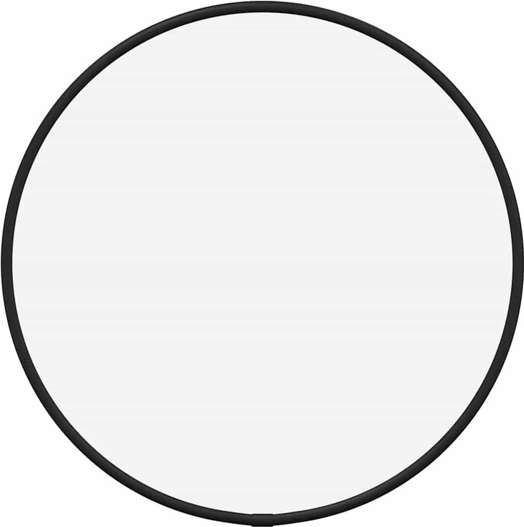 vidaXL Nástěnné zrcadlo černé Ø 30 cm kulaté Obrázek produktu 