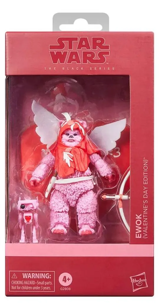 Figurine Star Wars Ewok Série Noire Saint-Valentin 15 cm de Hasbro