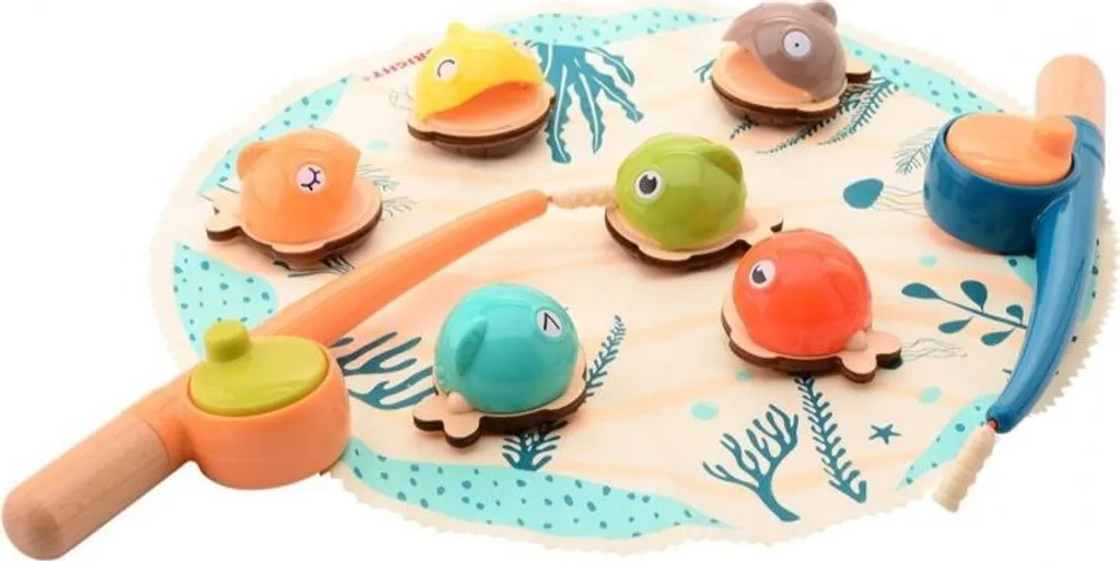 Jeu de pêche en bois Joueco : fini l'ennui avec ce jouet d'éveil durable