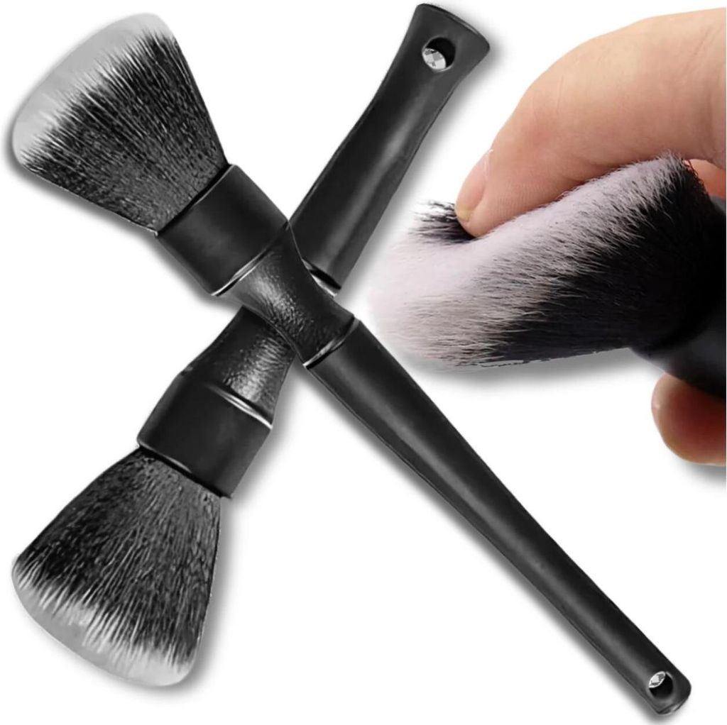Brosse 2 pièces, kit de détail pour nettoyer la voiture Image du produit 