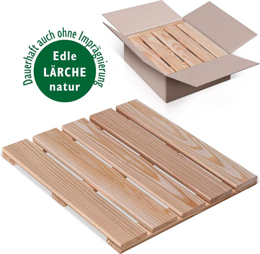 Endorphin Holzfliesen aus Lärche 40x40 cm 6er Set [0,96qm] Produktbild 