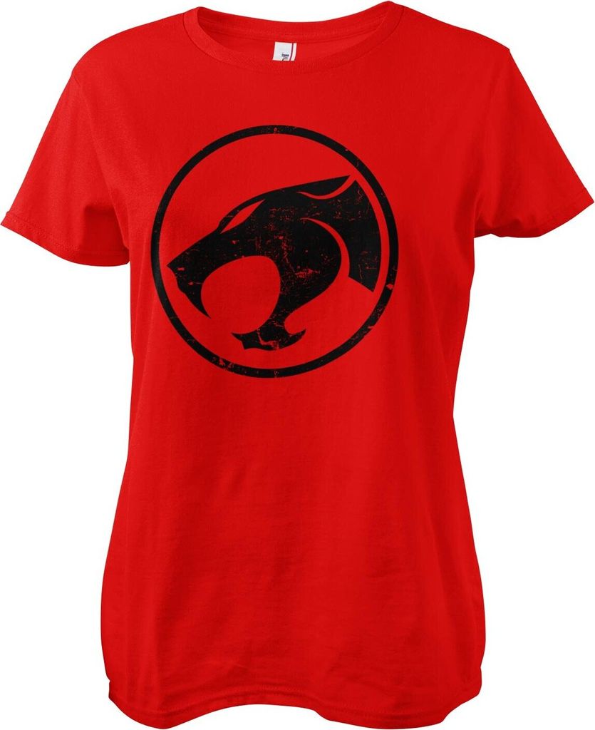 Thundercats Washed Logo Girly Tee - Medium - Red