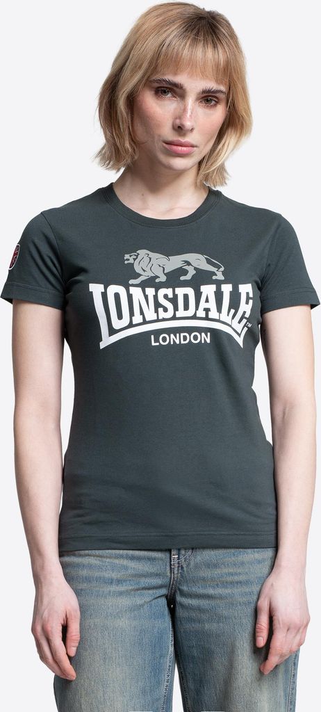 Frauen T-Shirt SARSDEN Green/White XXL Lonsdale