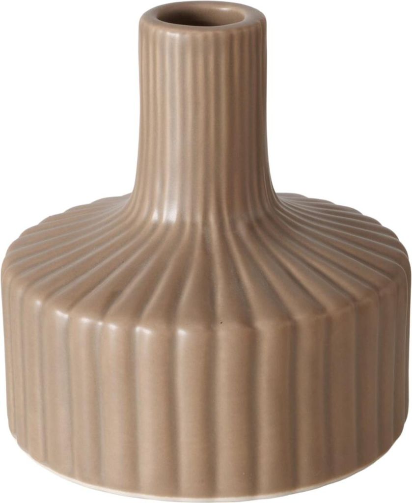 Gestreifte Vase in Nude LIBELLY, 11 cm