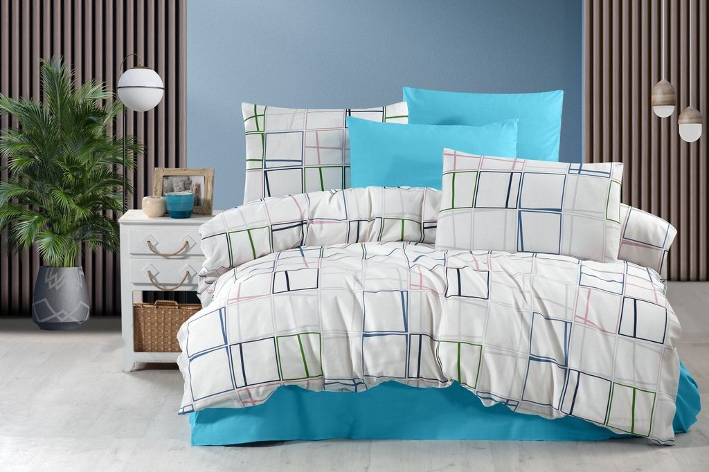 L'Essentiel Linge de Maison, Tugba, Einzel-XL-Bettbezug-Set (DE), 50 % BAUMWOLLE / 50 % POLYESTER, Weiß, 155 x 200 cm