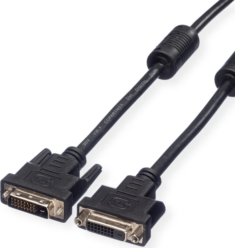 Prolunga Monitor DVI-D VALUE 1m Dual Link - Robusta e Sicura