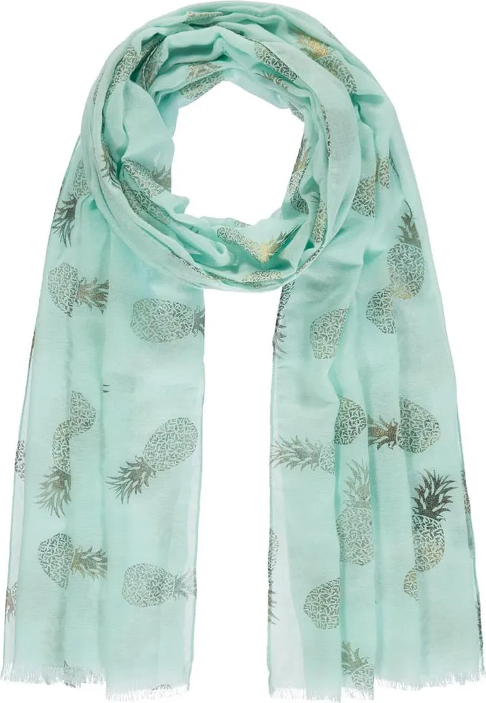 Passigatti Foulard di Lusso | Stampa Ananas Foil | Elegante Donna