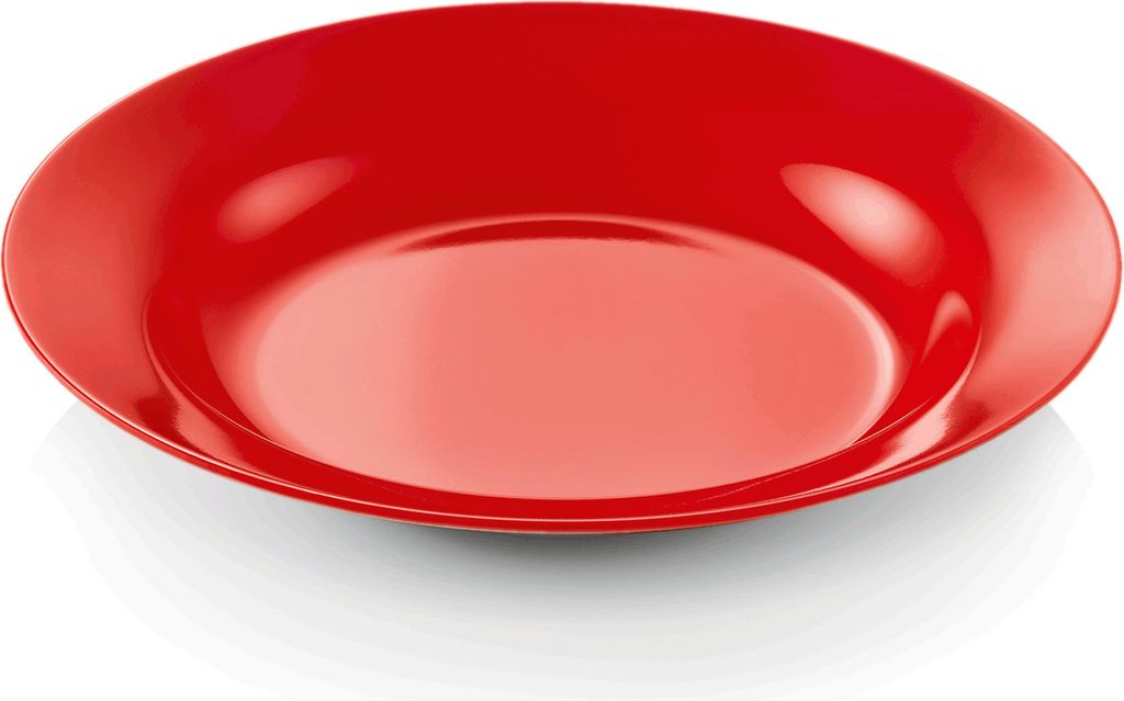 Campingteller SUMMER - Melamin - 20cm tief - rot Produktbild 