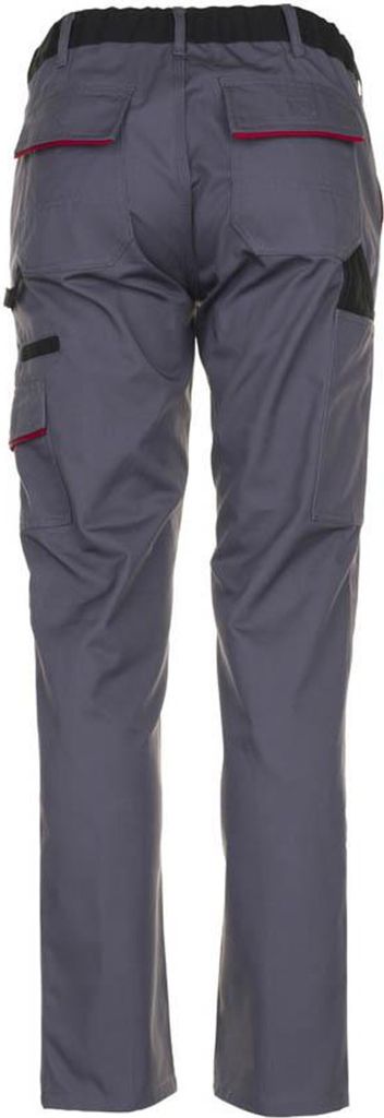 Planam Bundhose Highline Damen Gr. 42 schiefer/schwarz/rot Produktbild 