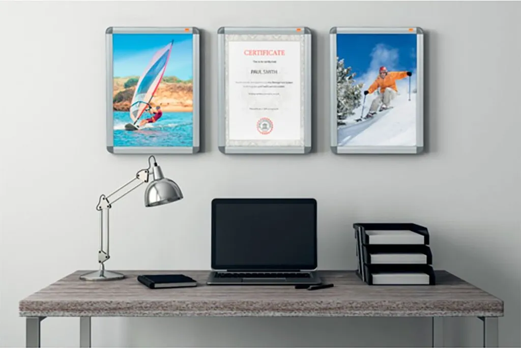 nobo cornice per poster A4, incluso set di montaggio, 25 mm - 9