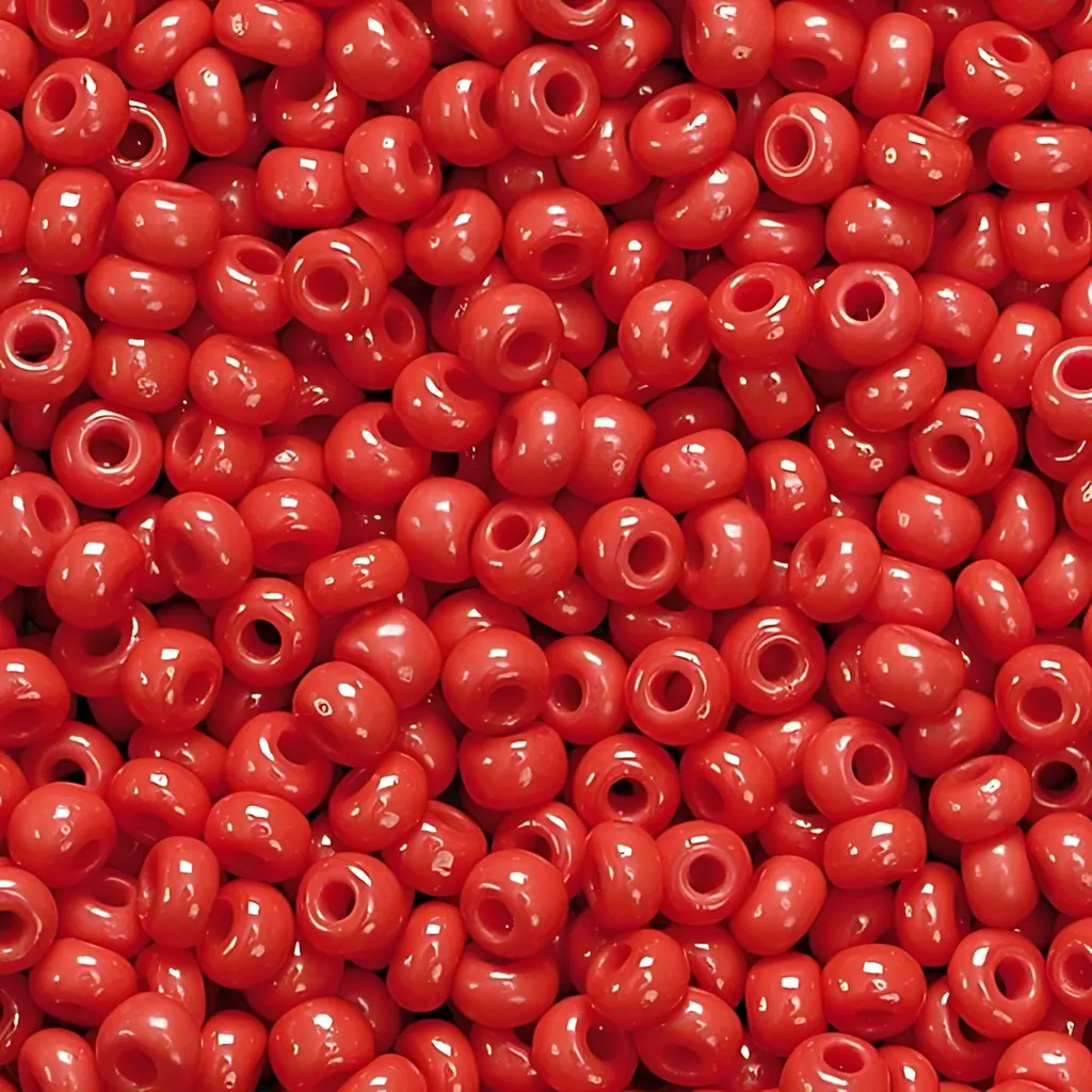Perles de rocailles 2,5 mm rouge carmin pour bijoux et tissage DIY
