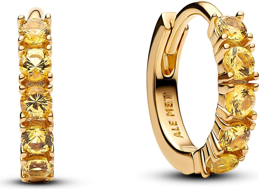 Pandora 263849C01- Hoop Ohrringe Gelb Huggie - Ohrringe