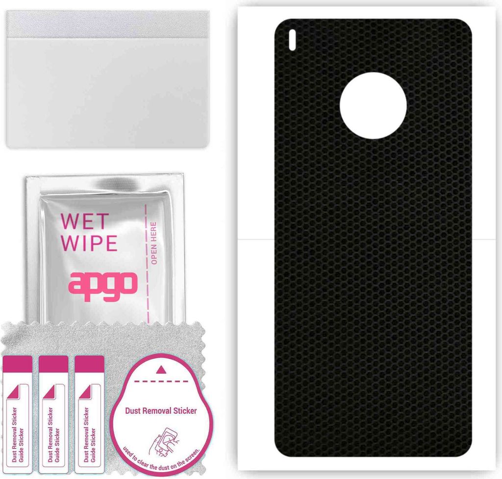 apgo Rückseite Schutzfolie, Skin, kompatibel mit Huawei Y9a, Hinten Displayschutzfolie aus Vinylfolie, kratzfest, einfache Montage - Matrix