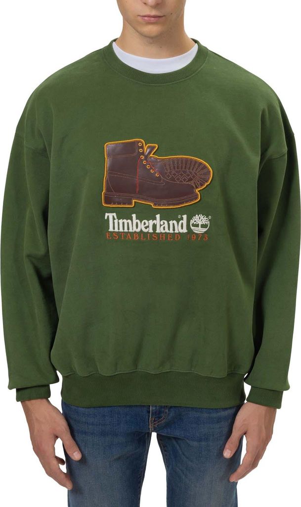 TIMBERLAND - Herren-Winter-Sweatshirt mit kultigem Stiefel-Patch - Größe XL