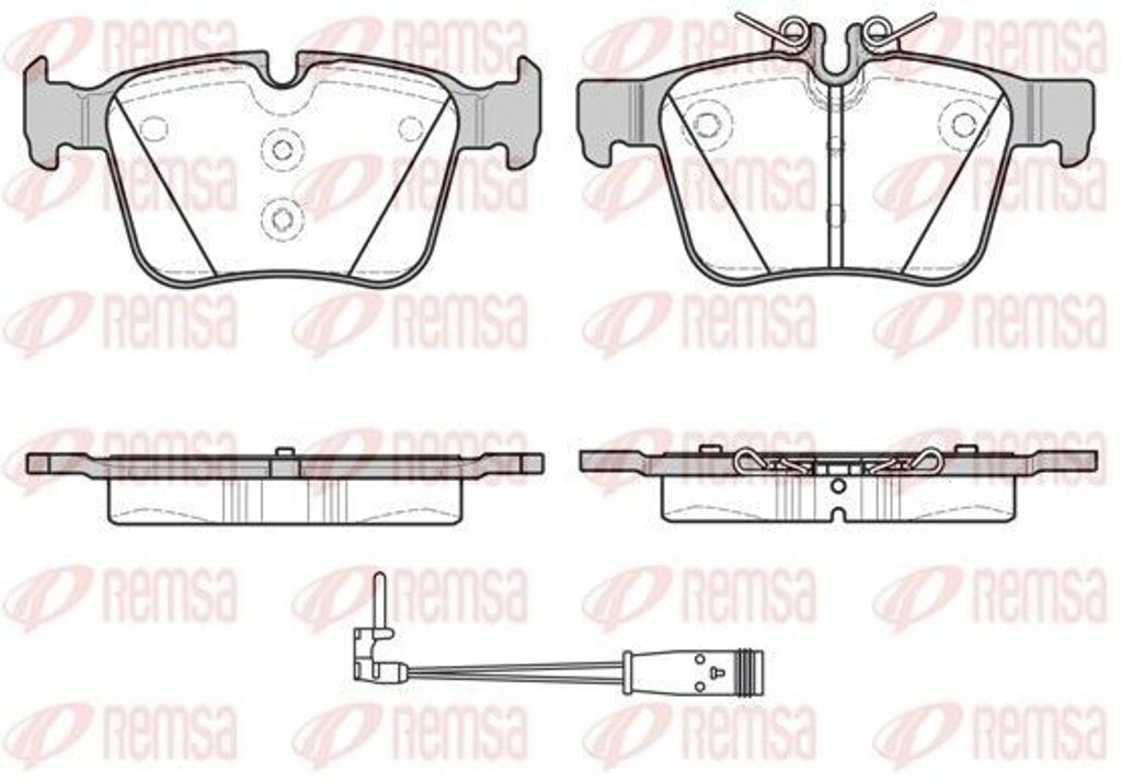 REMSA Bremsbeläge Satz Hinten Bremsklötze passend für MERCEDES-BENZ C-Klasse T-modell (S205) 1516.21