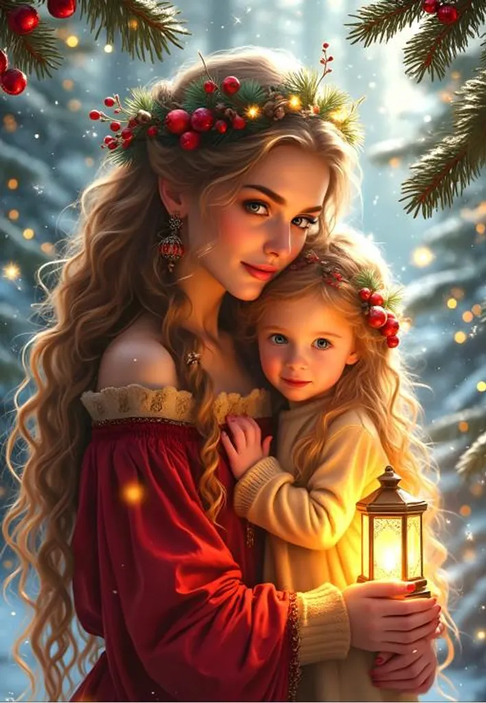 Puzzle Alipson Noël Mère et fille 1000 pièces pour adulte