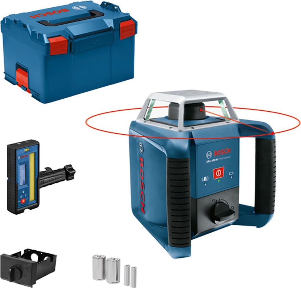 Laser rotatif BOSCH GRL 400 H + Cellule de réception LR 45 Image du produit 