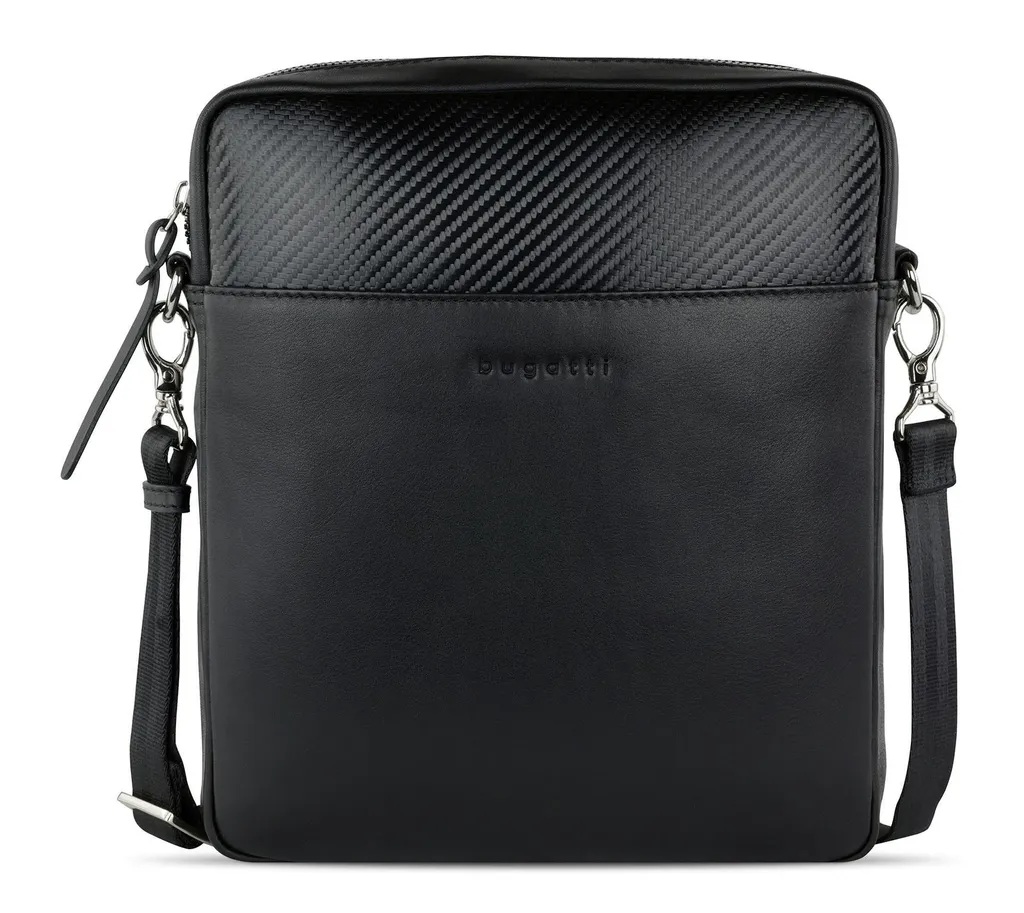 Sac à épaule Bugatti Comet noir idéal pour le travail et voyage