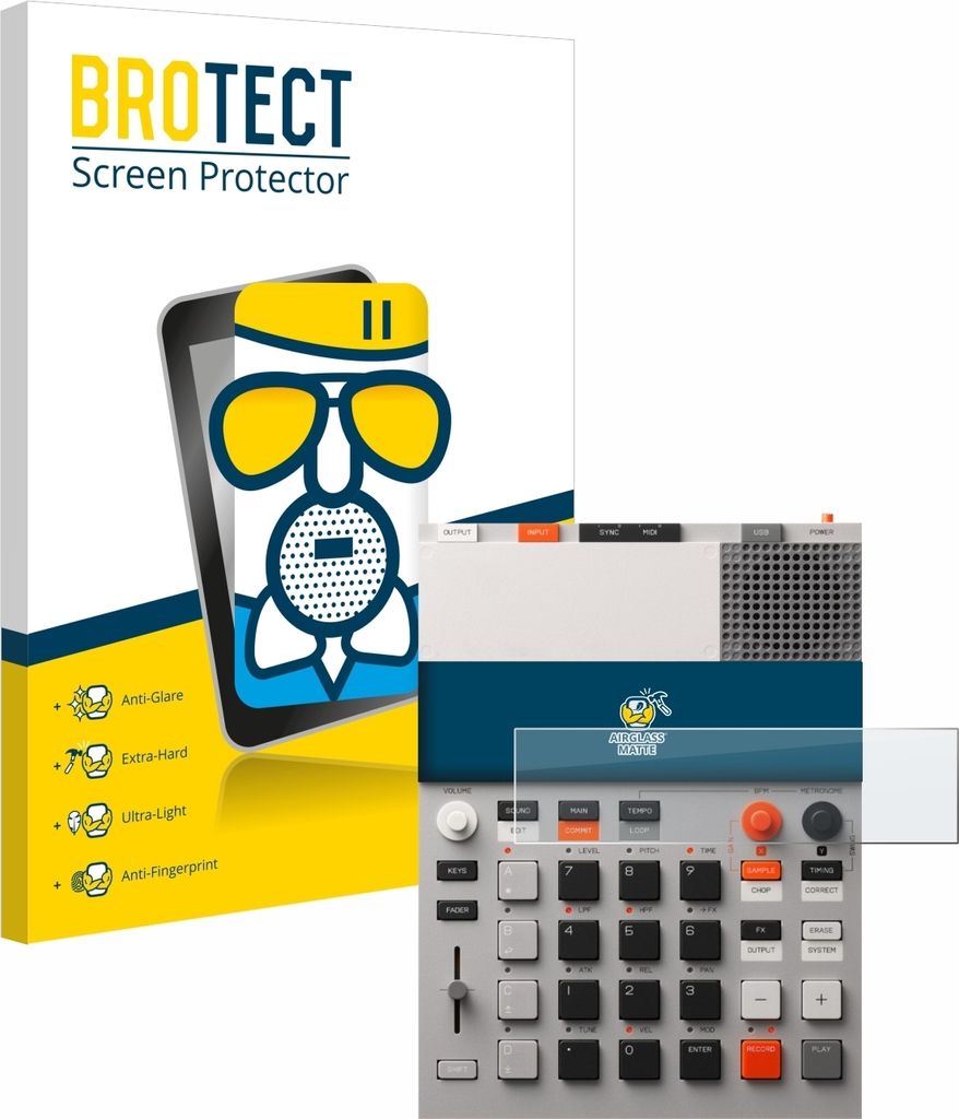 BROTECT Entspiegelungs Schutzglas für Teenage Engineering EP-133 K.O. II Schutzfolie Panzer Folie Glas Display Schutz matt