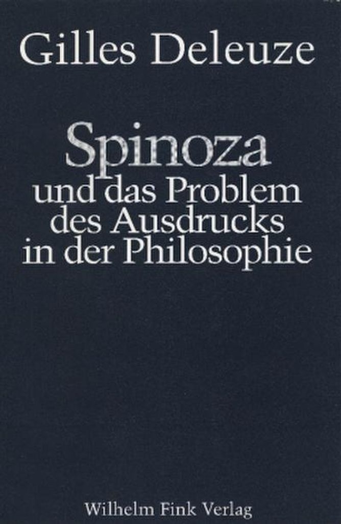 Spinoza und das Problem des Ausdrucks in der Philosophie